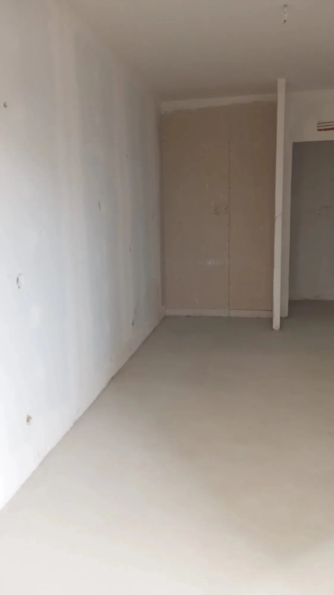 Divisão interior pronta para pintura